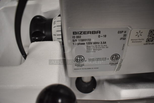 2018 Bizerba GSP H Stainless Steel Commercial Countertop Meat Slicer. 120 Volts, 1 Phase. 24x29x24. Tested and Working! - Image 6 of 7