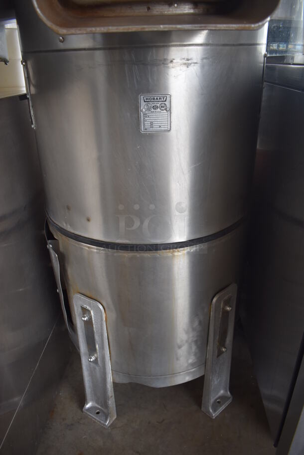 Hobart 6460-T Metal Commercial Floor Style Potato Peeler on Stand. 200-30 Volts, 1 Phase. 21x28x55 - Image 8 of 8