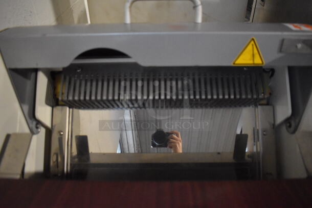 JAC Metal Commercial Floor Style Bread Loaf Slicer on Commercial Casters. 115 Volts, 1 Phase. 23.5x24x53. Tested and Working! - Image 5 of 6