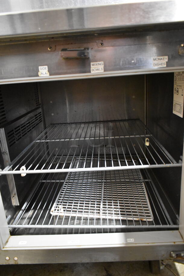 Traulsen TS048HT Stainless Steel Commercial Pizza Prep Table. 115 Volts, 1 Phase. Cannot Test Due To Cut Power Cord - Image 5 of 8