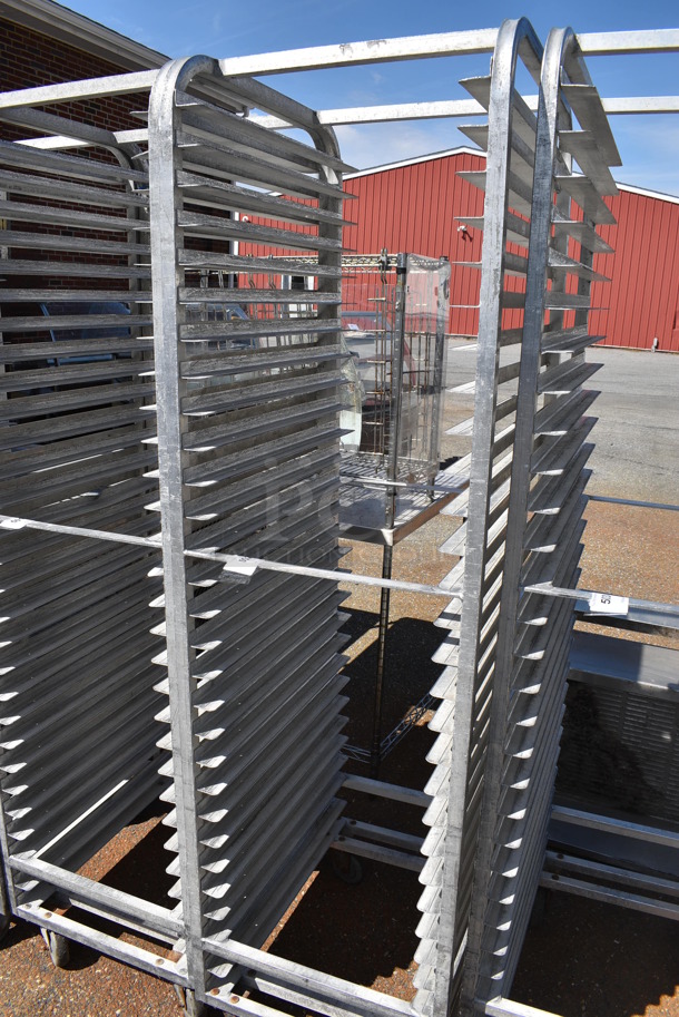 Metal Commercial Pan Transport Rack on Commercial Casters. 20.5x26x74 - Image 3 of 3