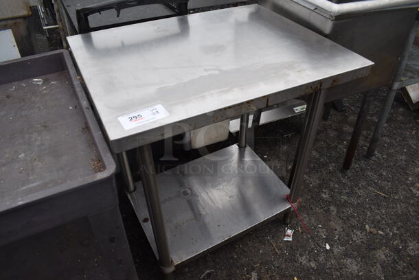 Stainless Steel Table w/ Under Shelf. 30x24x34 - Image 2 of 4
