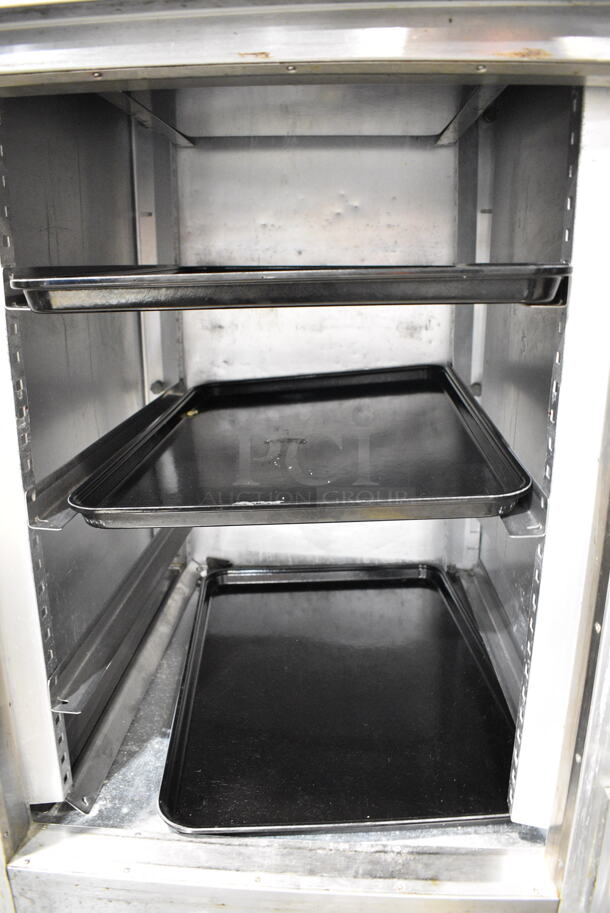Traulsen G10000 Stainless Steel Commercial 2 Half Size Door Reach In Cooler on Commercial Casters. 115 Volts, 1 Phase. Tested and Working! - Image 7 of 9