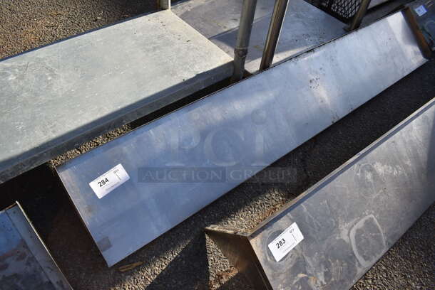 Metal Shelf w/ Wall Mount Brackets. 72x12x11 - Image 1 of 3