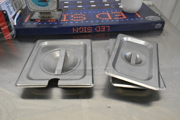 ALL ONE MONEY! Lot of Various Items Including Stainless Steel Lids, Drop In Bin and Dome Chafer Lid.  - Image 3 of 7