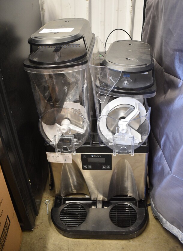 BRAND NEW SCRATCH AND DENT! 2023 Bunn ULTRA NX Stainless Steel Commercial Countertop Double 3 Gallon Slushy Machine. 120 Volts, 1 Phase. Tested and Working! - Image 2 of 7