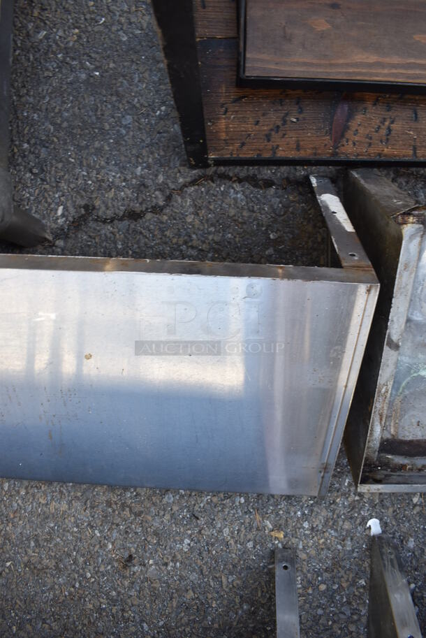 Metal Shelf w/ Wall Mount Brackets. 72x12x11 - Image 3 of 3