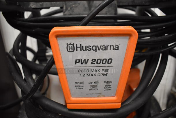 Husqvarna PW 2000 Metal Floor Style Electric Powered Pressure Washer. 120 Volts, 1 Phase. 17x12x21 - Image 4 of 5