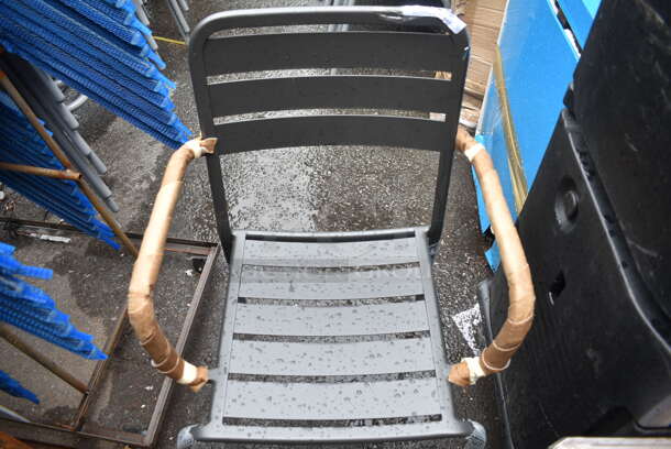 25 BRAND NEW! BFM Seating Vista Outdoor / Indoor Stackable Chair w/ Arm Rests. 25 Times Your Bid! - Image 5 of 6