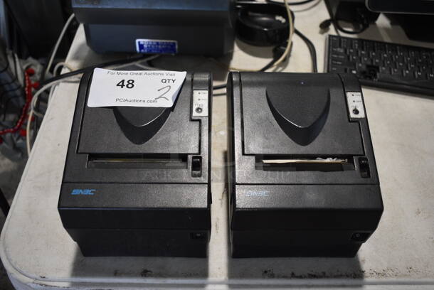 2 SNBC Model BTP-2002NP Thermal Receipt Printer. 5.5x7.5x6. 2 Times Your Bid!