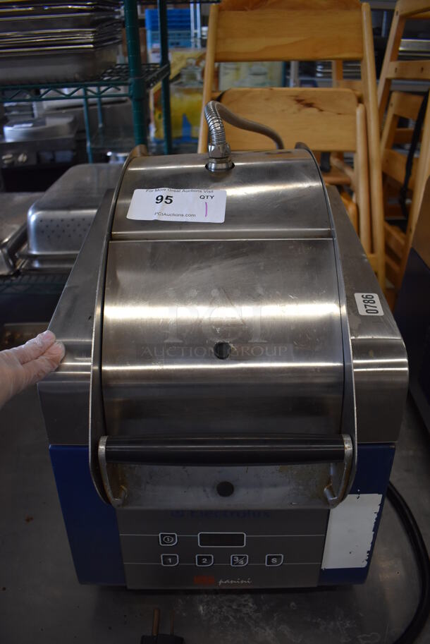2011 Electrolux HSG HSSPAN Stainless Steel Commercial Countertop Electric Powered Panini Press. 208 Volts, 1 Phase. 14x30x23 - Image 1 of 11
