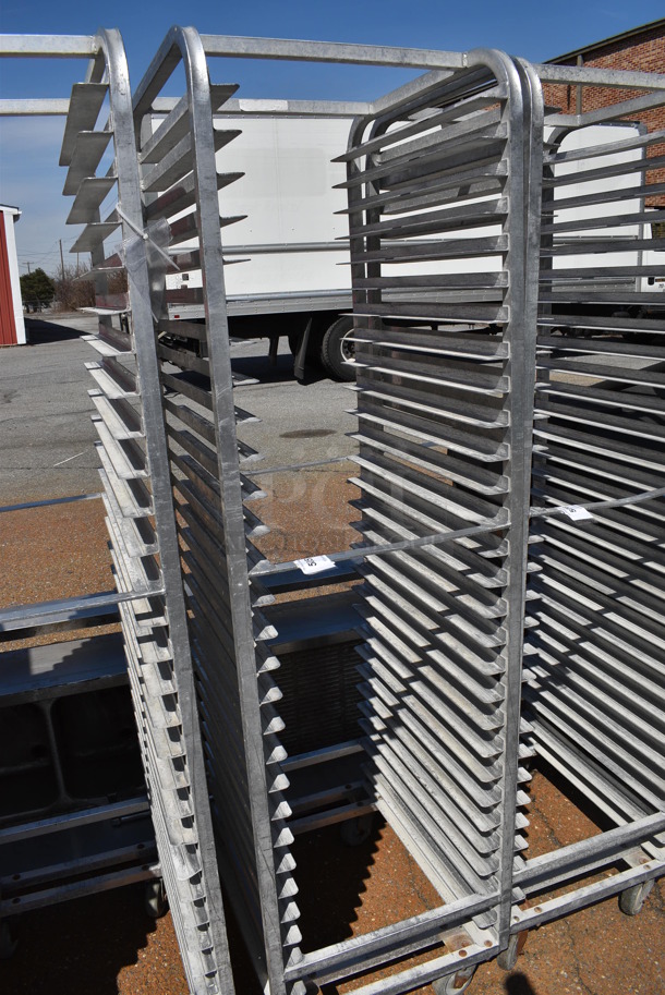 Metal Commercial Pan Transport Rack on Commercial Casters. 20.5x26x74 - Image 2 of 3