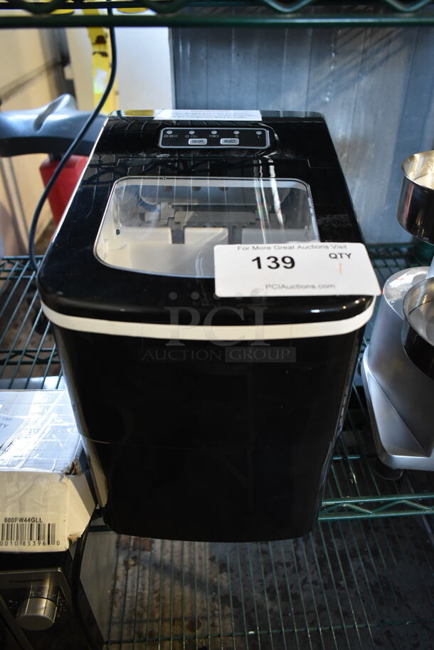 AG Lucky HZB-12/B Metal Commercial Countertop Ice Machine. 115 Volts, 1 Phase. 