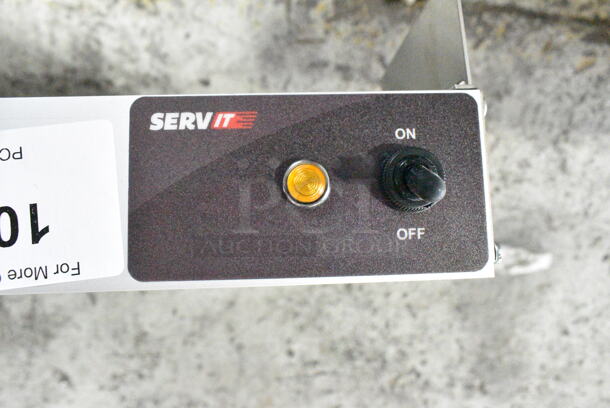 BRAND NEW SCRATCH AND DENT! ServIt 423SW54THDBLA 54" Double Strip Warmer with Dual Toggle Controls. 120 Volts, 1 Phase.  - Image 6 of 8