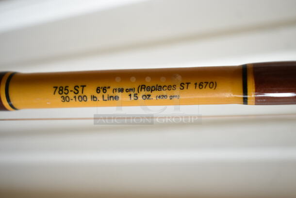 Fenwick Pacific Stik Fenglass 785-ST Fishing Rod w/ Senator Penn Reel.  - Image 12 of 12