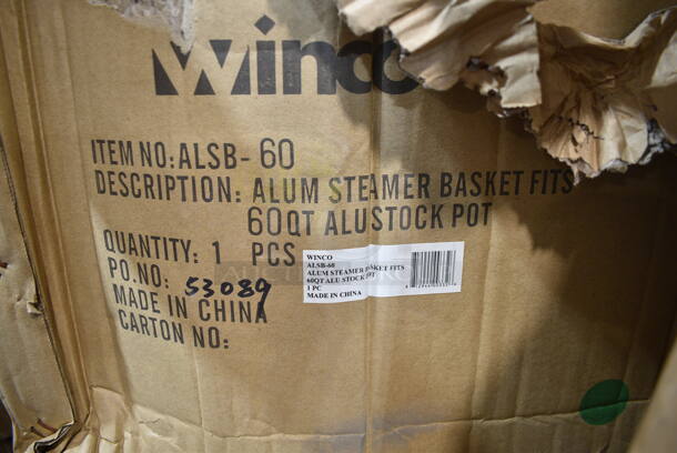 PALLET LOT of 20 BRAND NEW Items/Boxes Including 9 Winco Steamer Baskets, 3 Winco MPB-36R Mop Bucket, Winco C-RTC Cover. 20 Times Your Bid! - Image 3 of 12