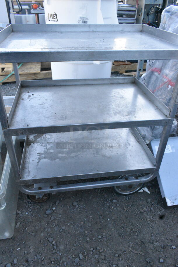 Metal 3 Tier Cart on Commercial Casters.  - Image 5 of 6