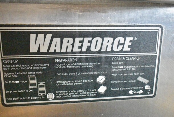 2017 Wareforce Wareforce UL30 Stainless Steel Commercial Undercounter Dishwasher. 115 Volts, 1 Phase.  - Image 2 of 7
