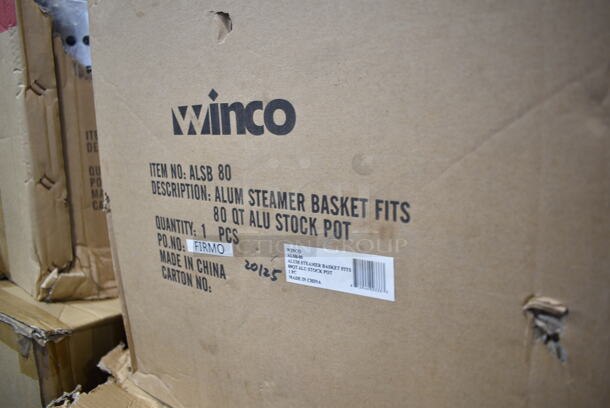 PALLET LOT of 20 BRAND NEW Items/Boxes Including 9 Winco Steamer Baskets, 3 Winco MPB-36R Mop Bucket, Winco C-RTC Cover. 20 Times Your Bid! - Image 5 of 12