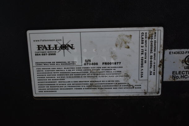 Open Light Up Sign. Tested and Working! - Image 4 of 7