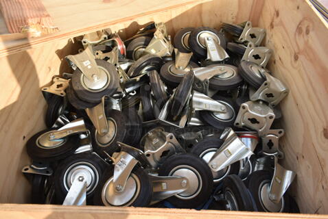 ALL ONE MONEY! Lot of 165 Commercial Casters. 