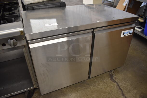 BRAND NEW SCRATCH AND DENT! Avantco 178SSUC48RHC Stainless Steel Commercial 2 Door Undercounter Cooler on Commercial Casters. 115 Volts, 1 Phase. 48x30x32. Tested and Working! - Image 3 of 8