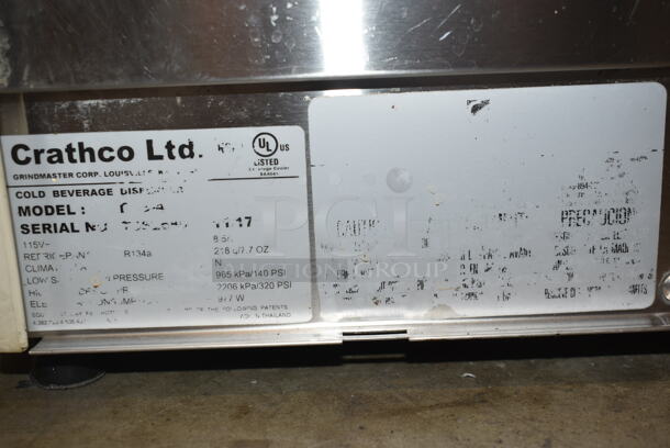 Crathco Stainless Steel Commercial Countertop 3 Hopper Refrigerated Beverage Machine. 115 Volts, 1 Phase. Tested and Working! - Image 6 of 6