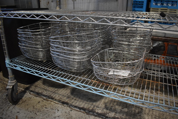 ALL ONE MONEY! Lot of 32 Metal Wire Baskets. 9.5x9.5x4. - Image 3 of 7