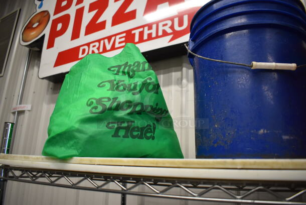 ALL ONE MONEY! Tier Lot of Various Items Including 5 White Dough Bins, Poly Baskets and Cutting Boards - Image 4 of 5