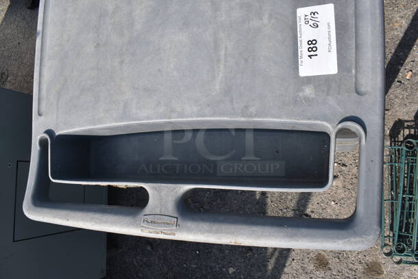 Rubbermaid Poly 2 Tier Cart - Image 3 of 5