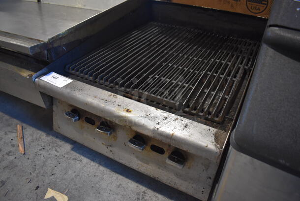 Stainless Steel Commercial Countertop Natural Gas Powered Charbroiler Grill. 24x32x18 - Image 3 of 4