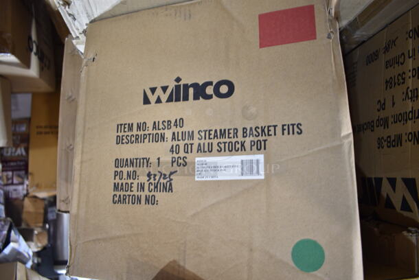 PALLET LOT of 20 BRAND NEW Items/Boxes Including 9 Winco Steamer Baskets, 3 Winco MPB-36R Mop Bucket, Winco C-RTC Cover. 20 Times Your Bid! - Image 12 of 12