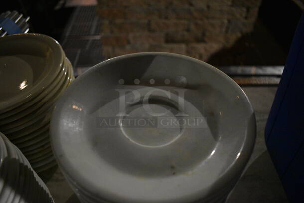15 White Ceramic Saucers. 7x7x1. 15 Times Your Bid! (bar) - Image 2 of 3