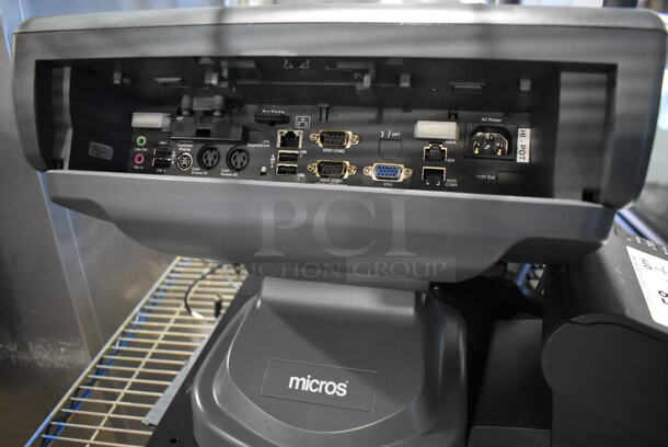 Micros 15" POS Monitor, Epson M129H Receipt Printer, Credit Card Reader, Barcode Scanner and Metal Cash Drawer - Image 7 of 8