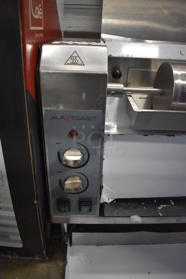 BRAND NEW SCRATCH AND DENT! AvaToast BT18H Stainless Steel Commercial Countertop Vertical Contact Conveyor Bun Toaster. 208/240 Volts, 1 Phase. 25x17x21. Tested and Working! - Image 4 of 6