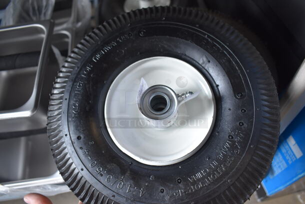 ALL ONE MONEY! Lot of 4 4.10/3.50-4 Tires. 10x3.5x10 - Image 4 of 4