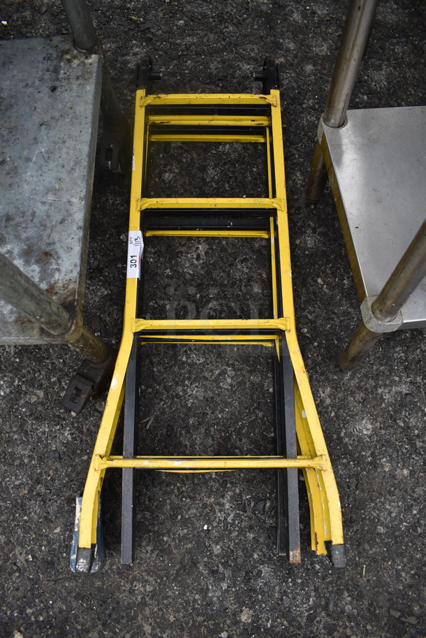 Yellow and Black Metal Ladder. 20x7x45