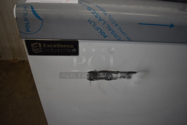 BRAND NEW SCRATCH AND DENT! Excellence HFF-8HC 54" Flip Lid Ice Cream Dipping Cabinet 115 Volts, 1 Phase. Tested and Working! - Image 4 of 10