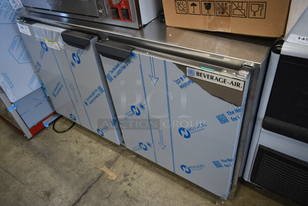 BRAND NEW SCRATCH AND DENT! Beverage Air UCR48AHC Stainless Steel Commercial 48" Undercounter Refrigerator w/ Commercial Casters. 115 Volts, 1 Phase. Tested and Working! - Image 3 of 10