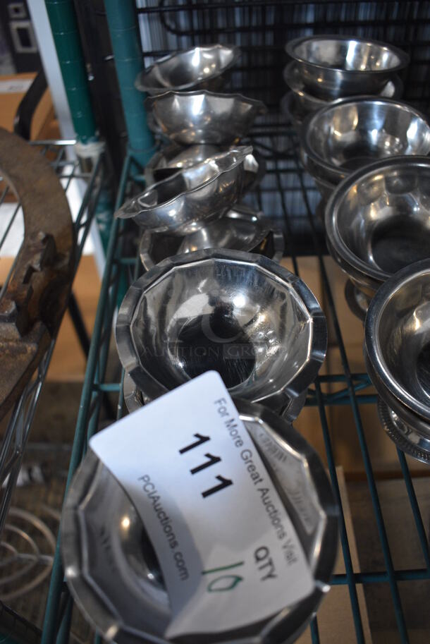 10 Metal Footed Bowls. 3.75x3.75x2. 10 Times Your Bid! - Image 3 of 3