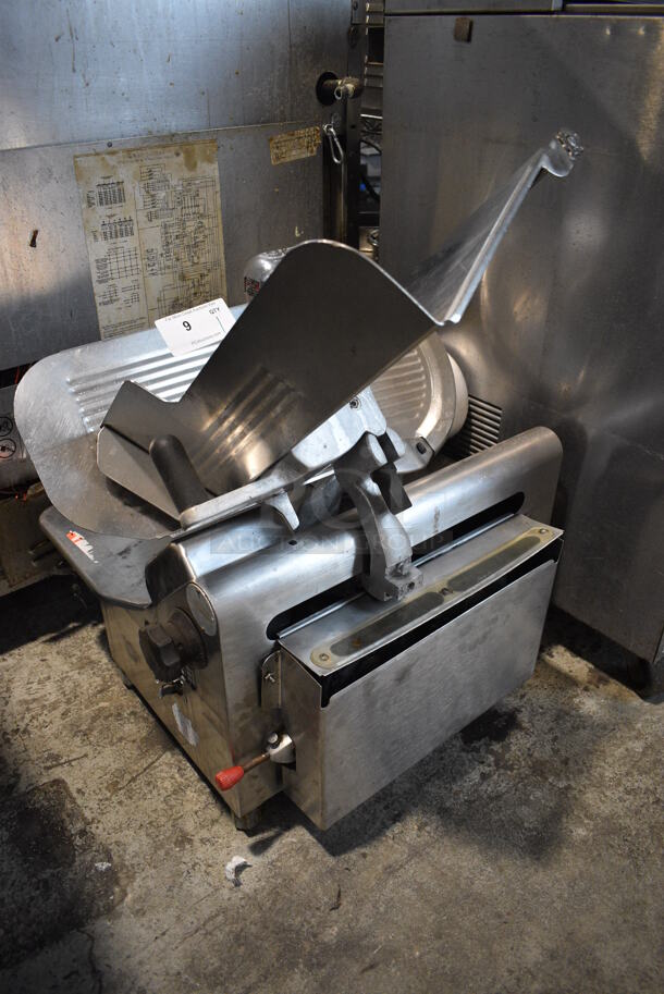 Globe Model 775L Stainless Steel Commercial Countertop Automatic Meat Slicer w/ Sharpening Blade. 115 Volts, 1 Phase. 26x27x32. Tested and Working! - Image 8 of 9