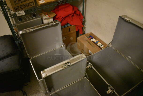 ALL ONE MONEY! Lot of Various Items Including Metal Storage Trunks, Hot/Cold Compress, and Painting Supplies - Image 6 of 9