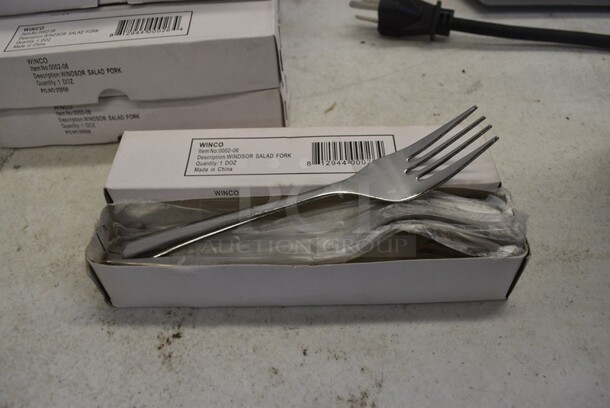 48 BRAND NEW IN BOX! Winco 0002-06 Stainless Steel Windsor Salad Fork. 6.25". 48 Times Your Bid! - Image 2 of 4