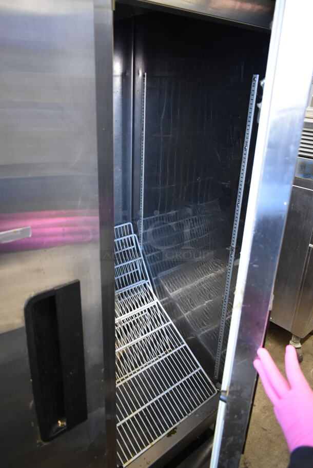 Blue Air BASR2 Stainless Steel Commercial 2 Door Reach In Cooler w/ Poly Coated Racks. 115 Volts, 1 Phase. Tested and Working! - Image 6 of 7