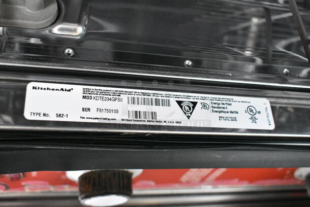 KitchenAid KDTE234GPS0 Stainless Steel Undercounter Dishwasher. 120 Volts, 1 Phase.  - Image 8 of 8