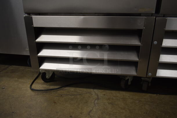 Arctic Air AF23 Stainless Steel Commercial Single Door Reach In Freezer w/ Poly Coated Racks on Commercial Casters. 115 Volts, 1 Phase. Tested and Working! - Image 4 of 6