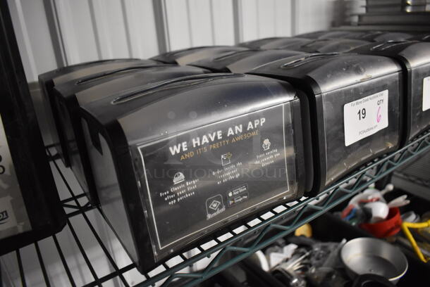 6 Tork Black and Clear Poly Napkin Dispensers. 8x6x6. 6 Times Your Bid! - Image 3 of 3