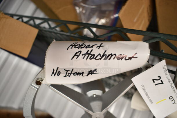 BRAND NEW SCRATCH AND DENT! Metal Blade Frame for Pelican Head for Hobart Mixer.  - Image 5 of 5