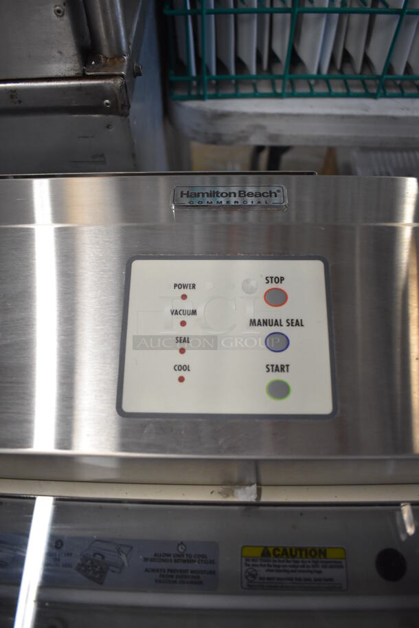 Hamilton Beach XV01 Stainless Steel Commercial Countertop Vacuum Sealer. 120 Volts, 1 Phase. 19x13x6. Tested and Working! - Image 6 of 7