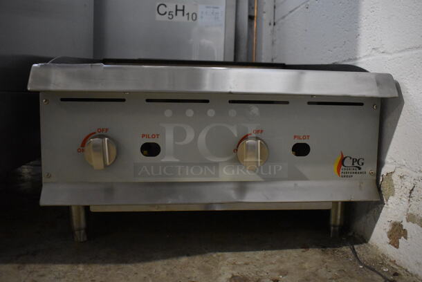 Cooking Performance Group CPG 351GMCPG24NL Stainless Steel Commercial Countertop Natural Gas Powered Flat Top Griddle. 60,000 BTU. - Image 4 of 6